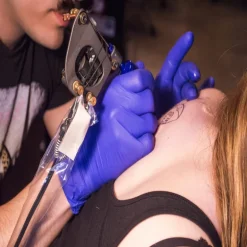 DSP EXAM GLOVE NIT LG BL