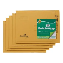 Duck 8.5 in. W X 11 in. L Yellow Padded Envelope 5 pk
