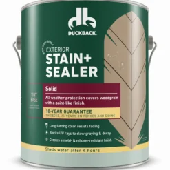 Duckback Solid Tintable Neutral Base Stain and Sealer 1 gal (Pack of 4)