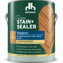 Duckback Transparent Chaletwood Stain and Sealer 1 gal. 300 to 400 sq. ft. Coverage Area (Pack of 4)
