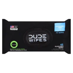 DUDE WIPES Disposable Wet Wipes 48 count (Pack of 8)