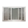 Duo-Corp Agriclass Double Slide Utility White Glass/Vinyl Window 23-1/2 W x 23-1/2 L in.