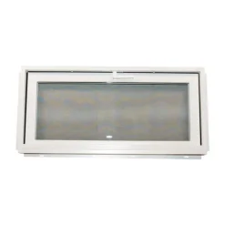 Duo-Corp Aristoclass Hopper White Glass/Vinyl Window 31.875 in. L X 19.5 in. H 1 pk