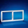 Duo-Corp Basement Double Slider White Glass/Vinyl Window 31.875 in. L X 15.5 in. H 1 pk