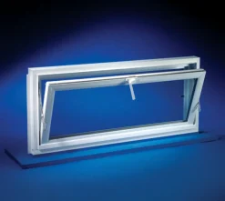 Duo-Corp Glass/Vinyl White Patriot Hopper Window 2-1/8 Thick x 22 W x 31.75 L in.