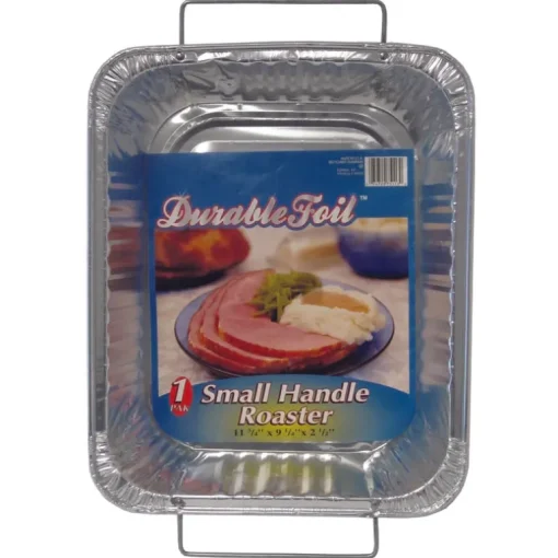Durable Foil D75113 11-5/8" Aluminum HandleWareâ„¢ The Small Handleâ„¢ Roaster