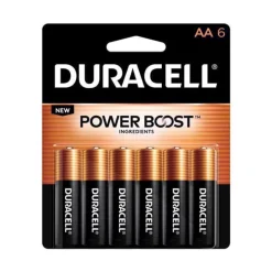 Duracell Coppertop AA Alkaline Batteries 6 pk Carded