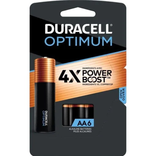 Duracell Optimum AA Alkaline Batteries 12 pk Carded
