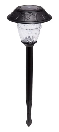 Duracell Solar Black Solar-Powered 0.5 watts Pathway Light 1 pk (Pack of 6)