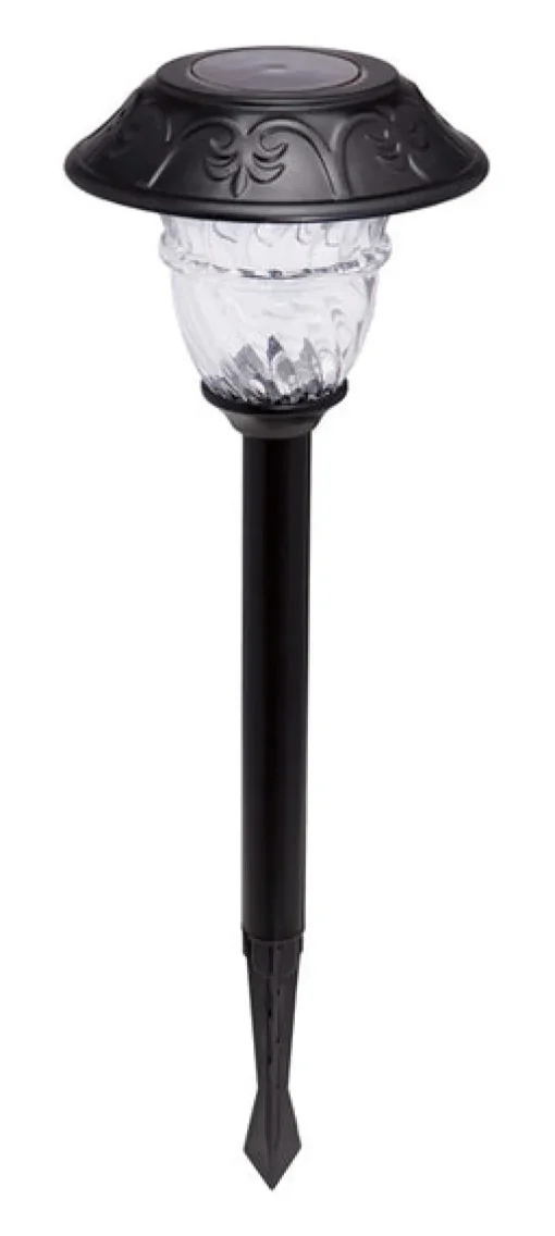 Duracell Solar Black Solar-Powered 0.5 watts Pathway Light 1 pk (Pack of 6)