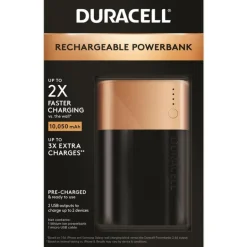 Duracell 3X Rechargeable Power Bank 10050 mAh 1 pk