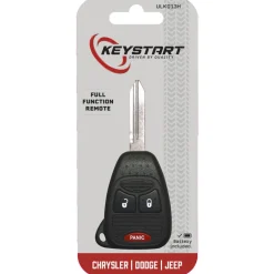 DuracellKeyStart #ULK013 Double Sided Self Programmable Remote Replacement Automotive FOB Blank Key for Jeep