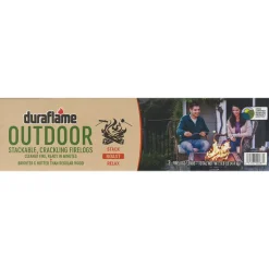Duraflame Outdoor Wax/Biomass Fibers Stackable Crackling Firewood Mini Logs