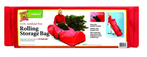Dyno Red Rolling Tree Bag 7.5 ft. H X 22 in. W X 16.5 in. D