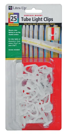 Dyno Rope Light Clips Clear Plastic 25 pk (Pack of 12)