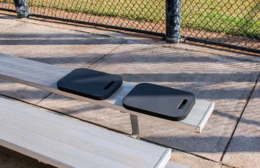 Earth Edge Llc Ee000247 15" X 10" Black Stadium Cushion With Microban