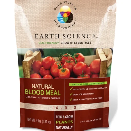 Earth Science Growth Essentials Organic Blood Meal Soil Amendment 4 lb. (Pack of 6)