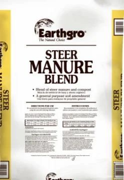 Earthgro Organic Steer Compost and Manure 1 cu.ft. for Vegetable Gardens, Flower Beds and Landscapes