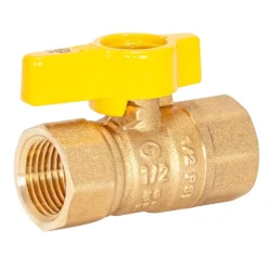 Eastman 1/2 in. Brass FIP Ball Valve T-Handle For Gas
