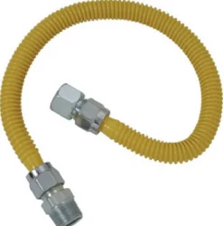 Eastman 1/2 in. FIP X 1/2 in. D MIP 48 in. Stainless Steel Gas Connector