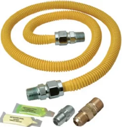 Eastman 1/2 in. FIP X 1/2 in. D MIP 48 in. Stainless Steel Installation Kit