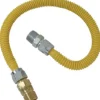 Eastman 1/2 in. MIP X 1/2 in. D MIP 24 in. Stainless Steel Gas Connector