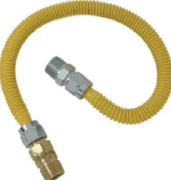 Eastman 1/2 in. MIP X 1/2 in. D MIP 24 in. Stainless Steel Gas Connector