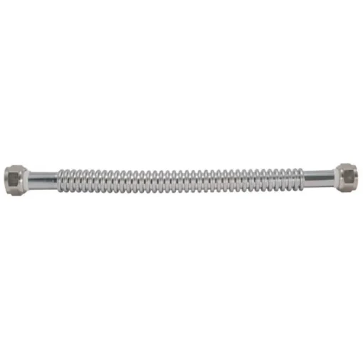 Eastman ProCoat 3/4 in. FIP X 3/4 in. D FIP 24 in. Stainless Steel Water Heater Supply Connector