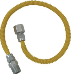 Eastman ProCoat 1/4 in. MIP X 3/8 in. D FIP 24 in. Stainless Steel Gas Connector