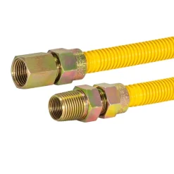 Eastman ProCoat 1/4 in. MIP X 3/8 in. D FIP 24 in. Stainless Steel Gas Connector