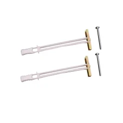 Easy Track 4 in. L Chrome Closet Toggle Bolt 2 pk