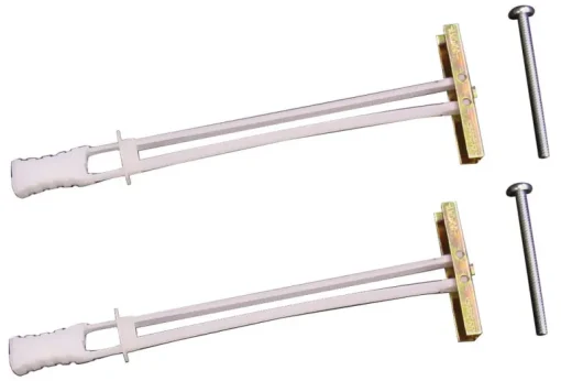 Easy Track 4 in. L Chrome Closet Toggle Bolt 2 pk