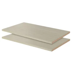 Easy Track Wood Laminate Weathered Gray Closet Organizer Shelf 14 in. x 23-7/8 in. x 5/8 in.
