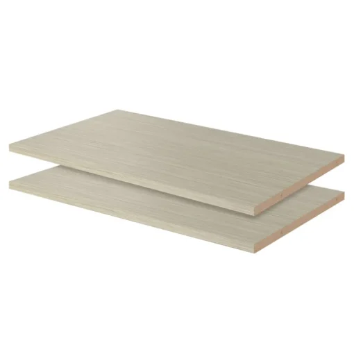Easy Track Wood Laminate Weathered Gray Closet Organizer Shelf 14 in. x 23-7/8 in. x 5/8 in.