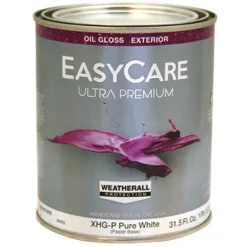EasyCare Ultra Premium Exterior Paint, Oil Base, Gloss Pastel Base, 1-Qt. (Pack of 4)