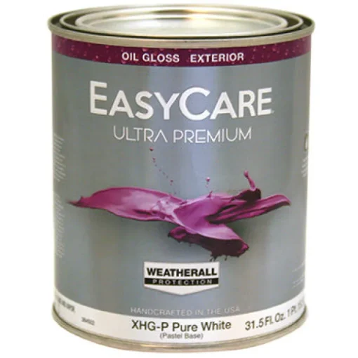 EasyCare Ultra Premium Exterior Paint, Oil Base, Gloss Pastel Base, 1-Qt. (Pack of 4)