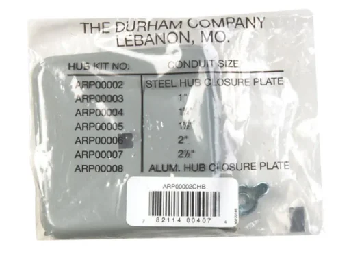 Eaton Bolt-On Small in. Hub Closure Plate For Meter Socket