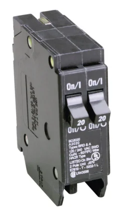 Eaton Cutler-Hammer 20/20 amps Tandem 2-Pole Circuit Breaker