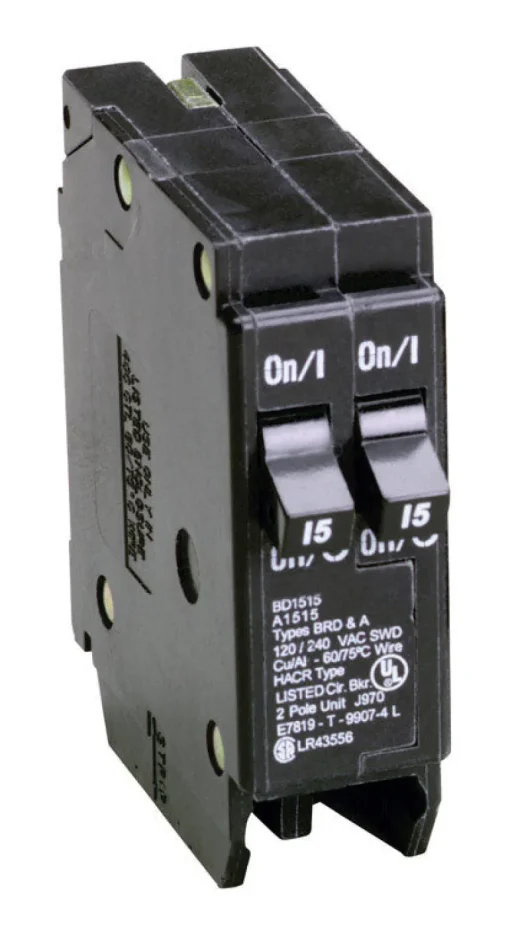 Eaton Cutler-Hammer 15/15 amps Tandem 2-Pole Circuit Breaker
