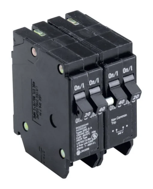 Eaton Cutler-Hammer 20/40 amps Plug In 4-Pole Circuit Breaker