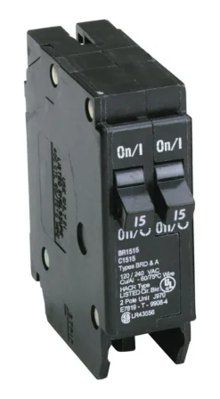 Eaton Cutler-Hammer 15/15 amps Tandem 2-Pole Circuit Breaker