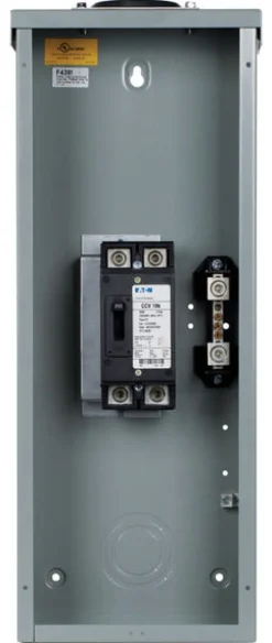 Eaton 2-Pole Outdoor Plug-In Mobile Home Breaker Panel 200A 120/240V