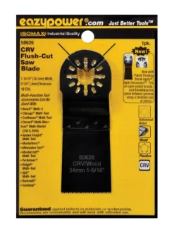Eazypower Isomax 37316 in. L Chrome Vanadium Steel Flush Cut Saw Blade 1 pc