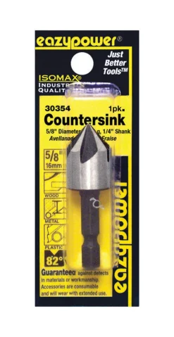 Eazypower Isomax 5/8 in. X 5/8 in. D Tool Steel Countersink Countersink Bit 1 pc