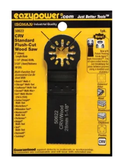 Eazypower Isomax 1-1/8 in. X 4 in. L Chrome Vanadium Steel Standard Flush Cut Wood Saw 1 pc
