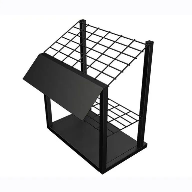 Ebsco 23 in. H x 19 in. W x 13 in. L Black Level Display Rack Metal