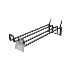 Ebsco 2 in. H x 3/16 in. W x 12 in. L Black Water Wand Hook Displayer Metal