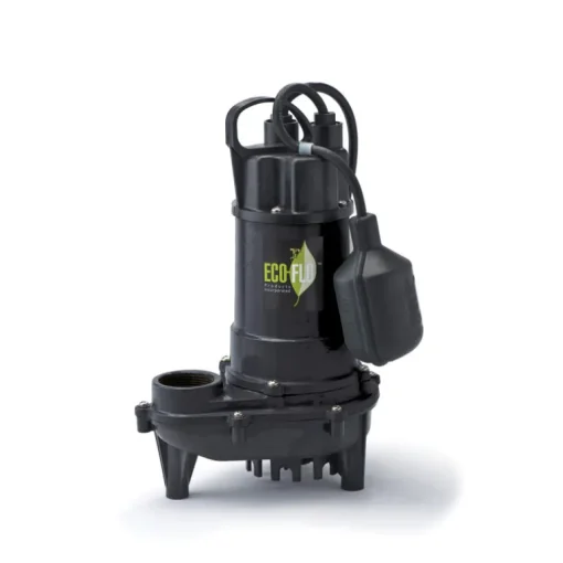 ECO-FLO 1/3 HP 3300 gph Cast Iron Tethered Float Switch AC Submersible Sump Pump