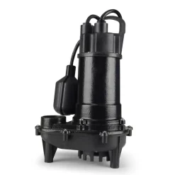 ECO-FLO 1/2 HP 4400 gph Cast Iron Tethered Float Switch AC Submersible Sump Pump