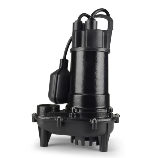 ECO-FLO 1/2 HP 4400 gph Cast Iron Tethered Float Switch AC Submersible Sump Pump